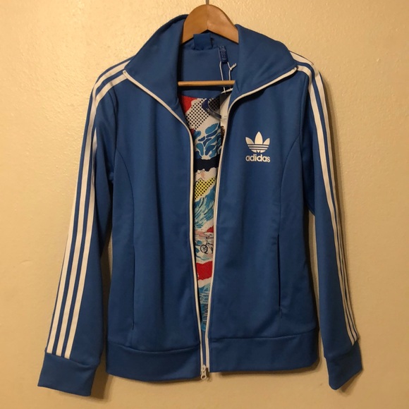 adidas originals light blue jacket